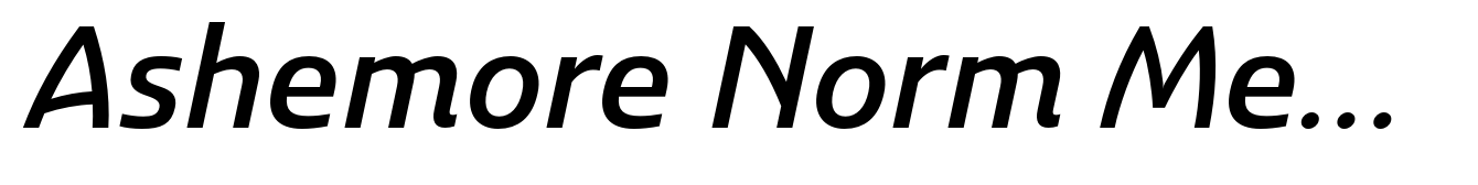 Ashemore Norm Medium Italic