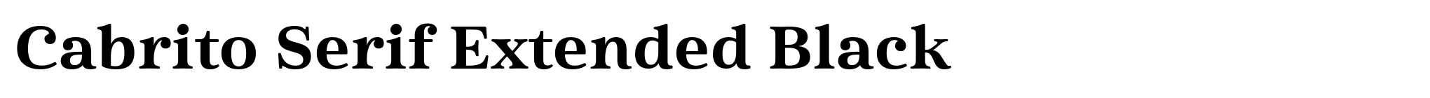 Cabrito Serif Extended Black image
