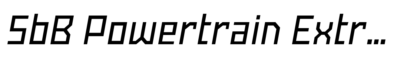 SbB Powertrain Extra Narrow Medium Italic