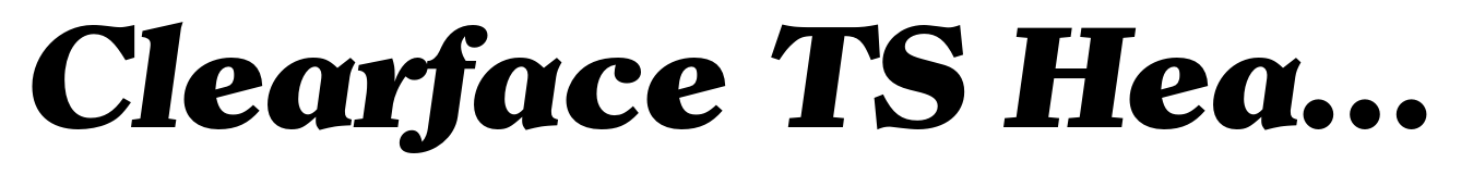 Clearface TS Heavy Italic Font | Webfont & Desktop | MyFonts