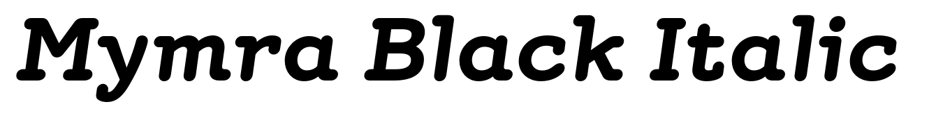 Mymra Black Italic