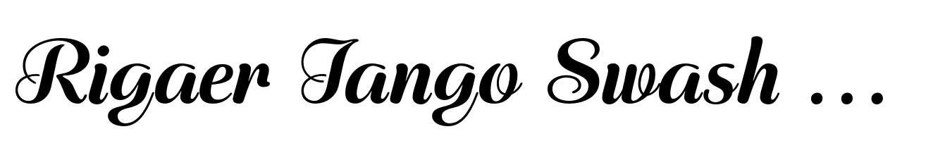 Rigaer Tango Swash Bold
