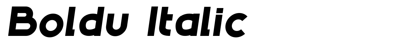 Boldu Italic