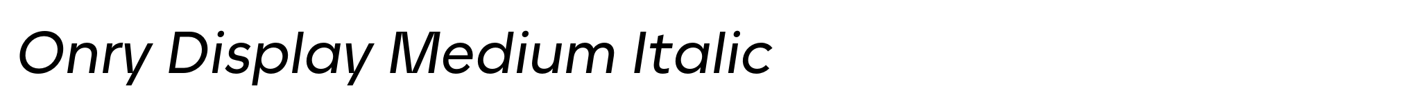 Onry Display Medium Italic image