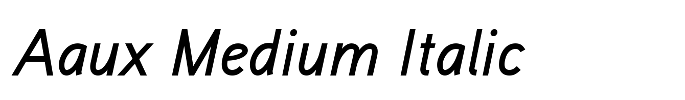 Aaux Medium Italic