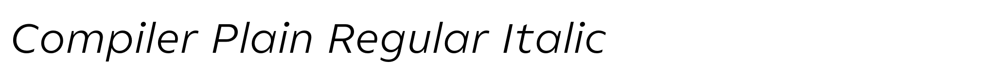 Compiler Plain Regular Italic image