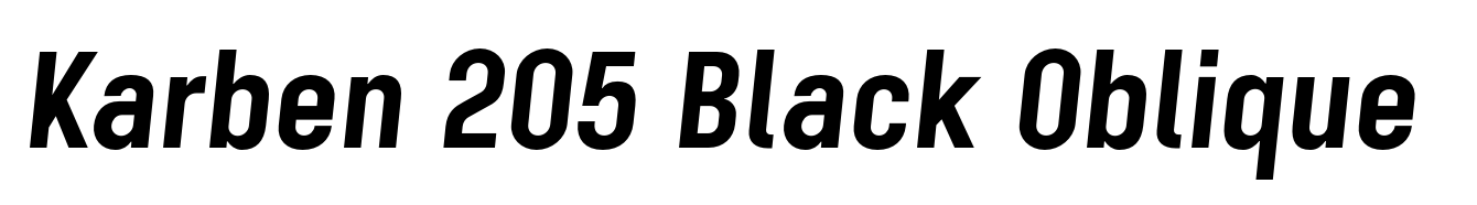 Karben 205 Black Oblique