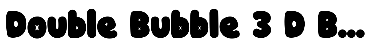 Double Bubble 3 D Bold