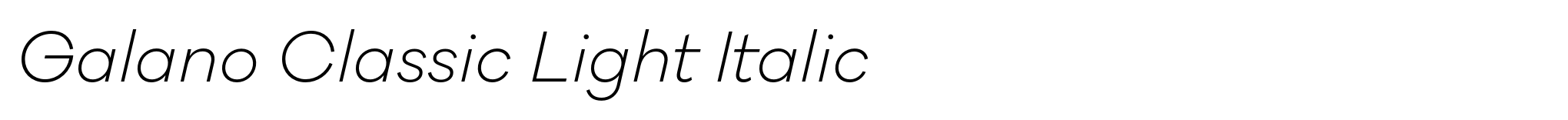 Galano Classic Light Italic image