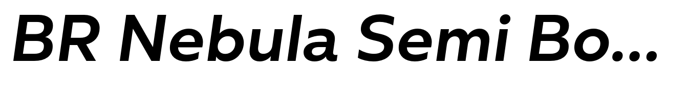 BR Nebula Semi Bold Italic