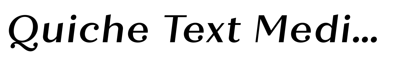 Quiche Text Medium Italic