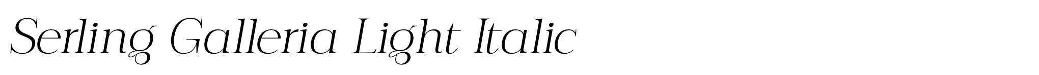 Serling Galleria Light Italic image
