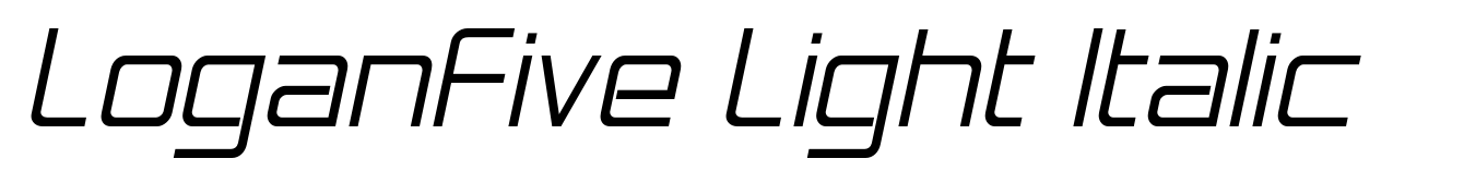 LoganFive Light Italic