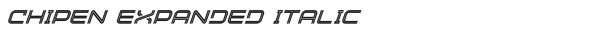 Chipen Expanded Italic image