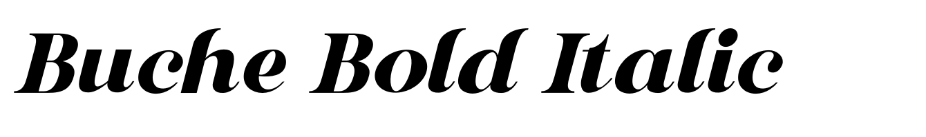 Buche Bold Italic