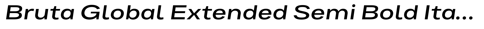 Bruta Global Extended Semi Bold Italic image