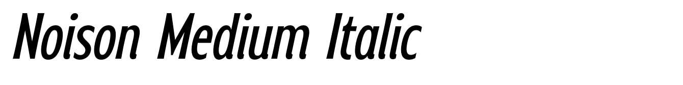 Noison Medium Italic