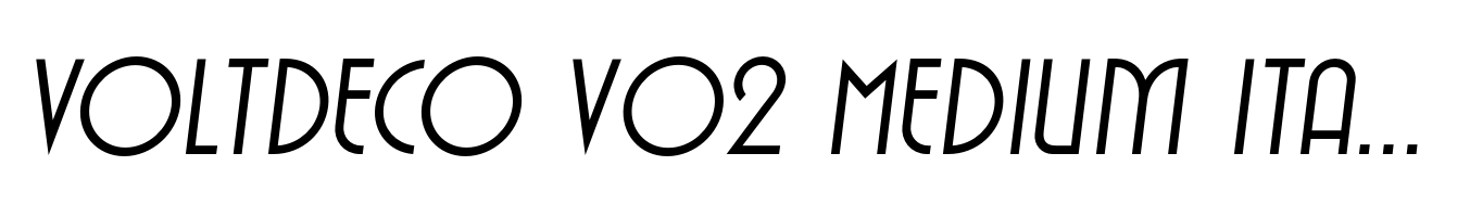 Voltdeco V02 Medium Italic