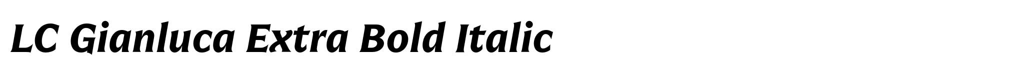 LC Gianluca Extra Bold Italic image