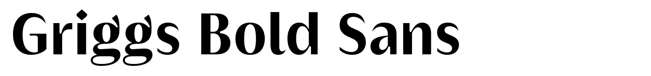 Griggs Bold Sans