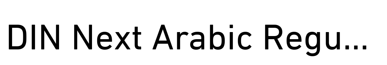 DIN Next Arabic Regular
