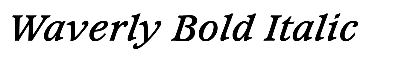 Waverly Bold Italic