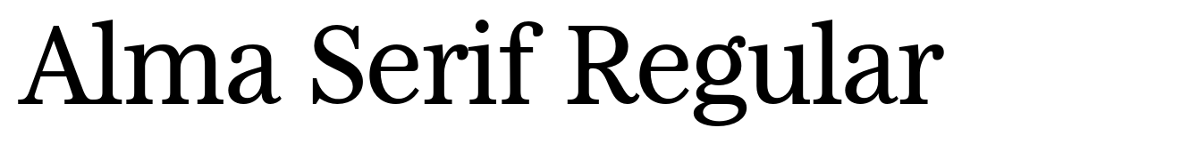 Alma Serif Regular
