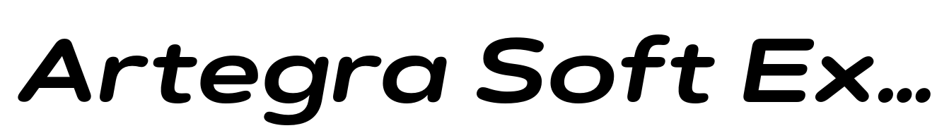 Artegra Soft Extended Bold Italic