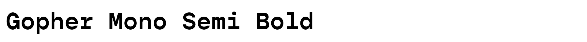 Gopher Mono Semi Bold image