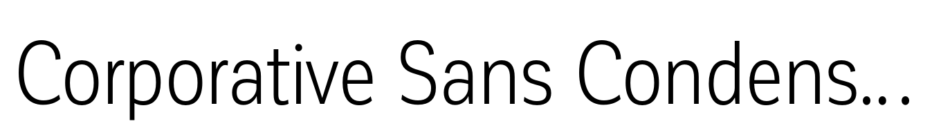 Corporative Sans Condensed Book