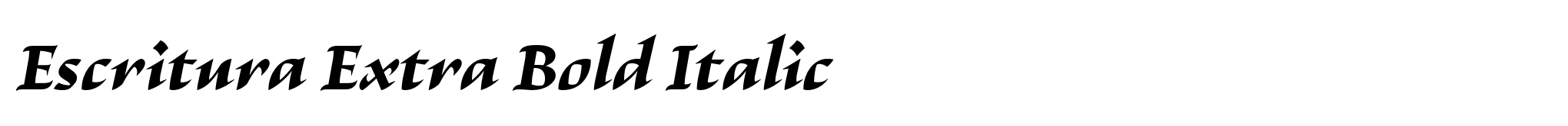 Escritura Extra Bold Italic image