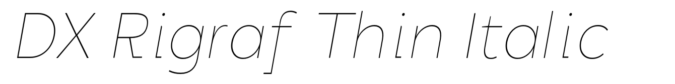 DX Rigraf Thin Italic