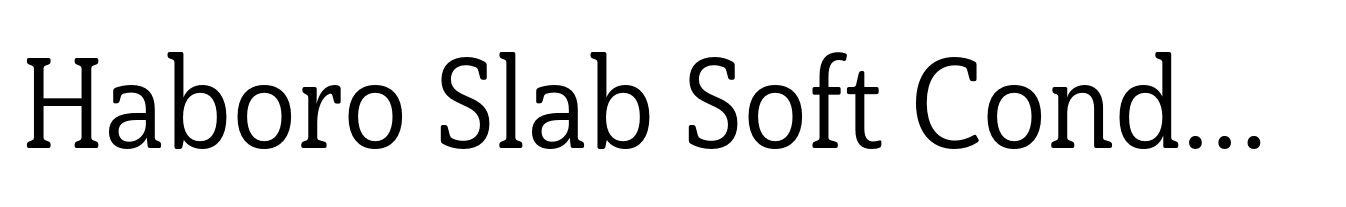 Haboro Slab Soft Condensed Regular