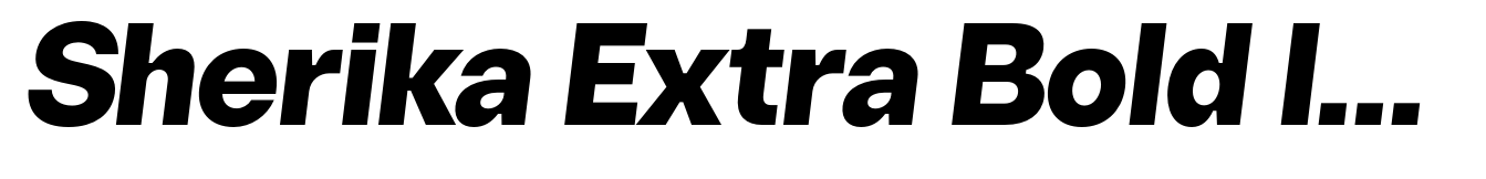 Sherika Extra Bold Italic