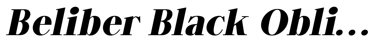 Beliber Black Obliques