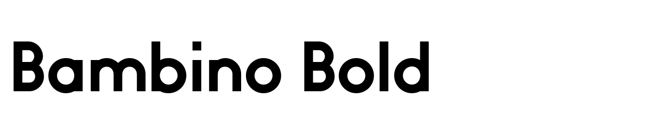 Bambino Bold