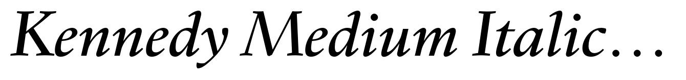 Kennedy Medium Italic GD