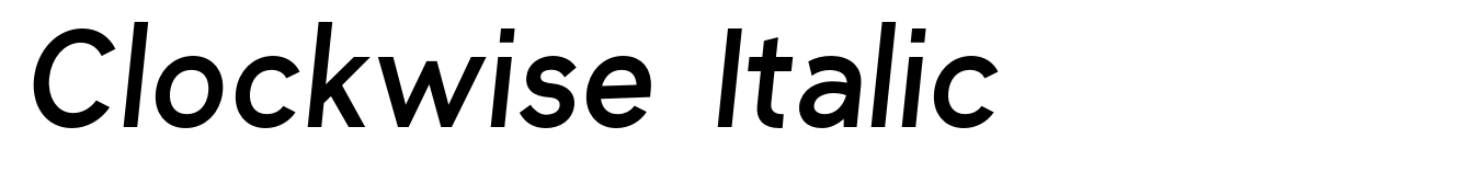 Clockwise Italic