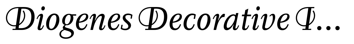 Diogenes Decorative Italic 1