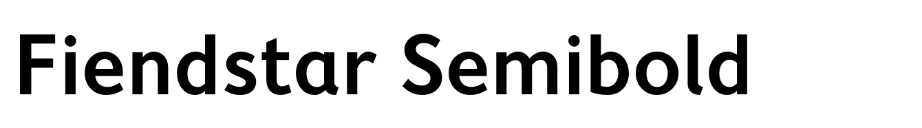 Fiendstar Semibold