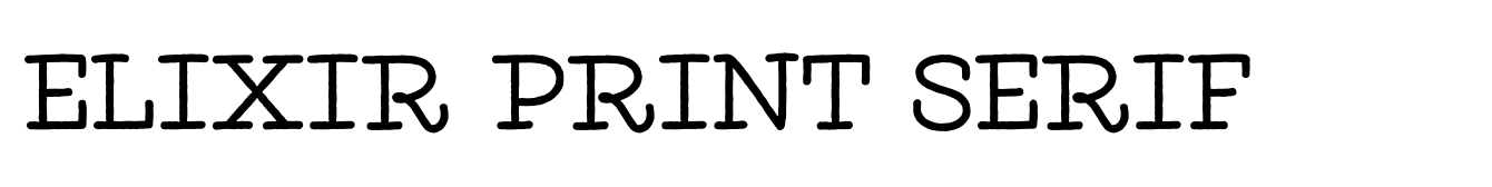 Elixir Print Serif