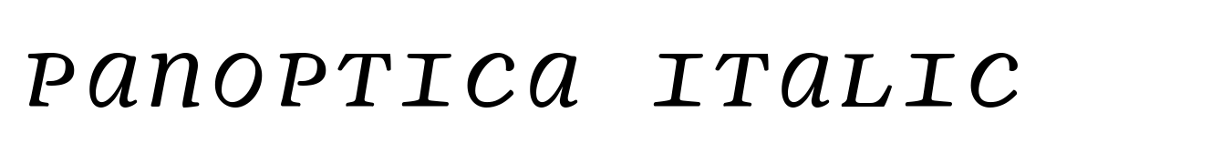 Panoptica Italic