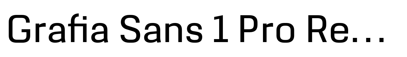 Grafia Sans 1 Pro Regular
