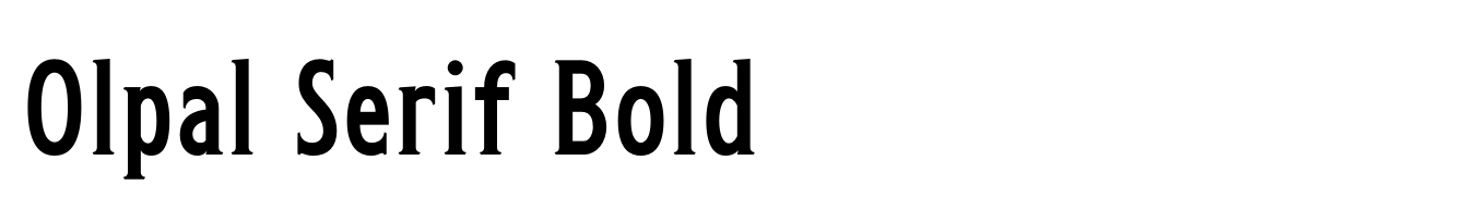 Olpal Serif Bold