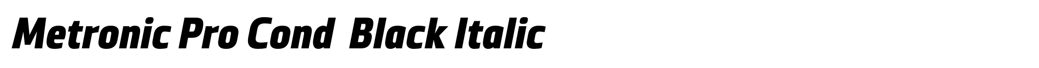 Metronic Pro Cond  Black Italic image