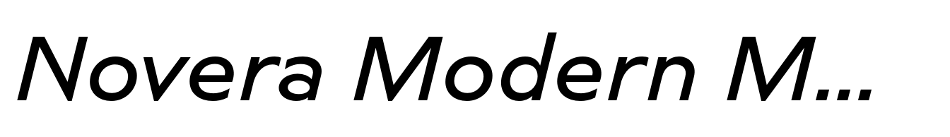 Novera Modern Medium Italic