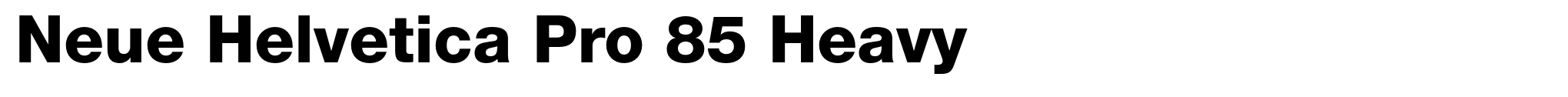 Neue Helvetica Pro 85 Heavy image