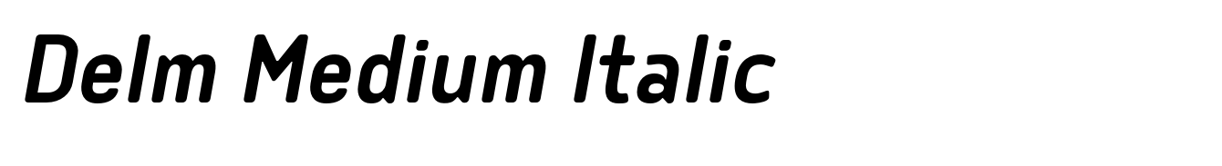 Delm Medium Italic