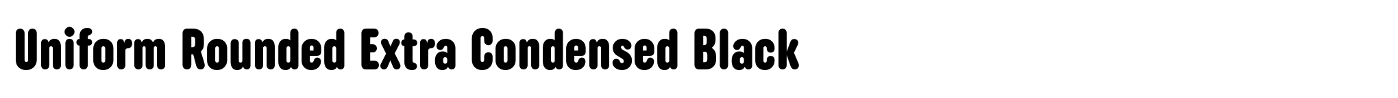 Uniform Rounded Extra Condensed Black image