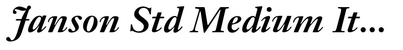 Janson Std Medium Italic
